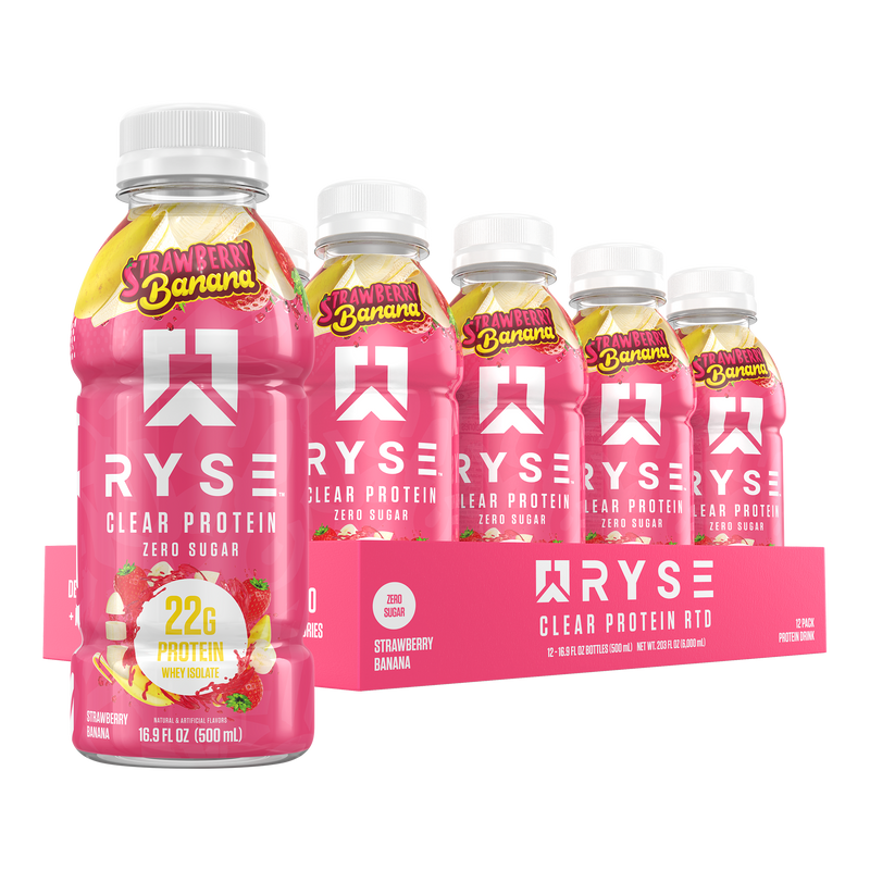 Clear Whey RTD Protein Strawberry Banana / 12 Pack