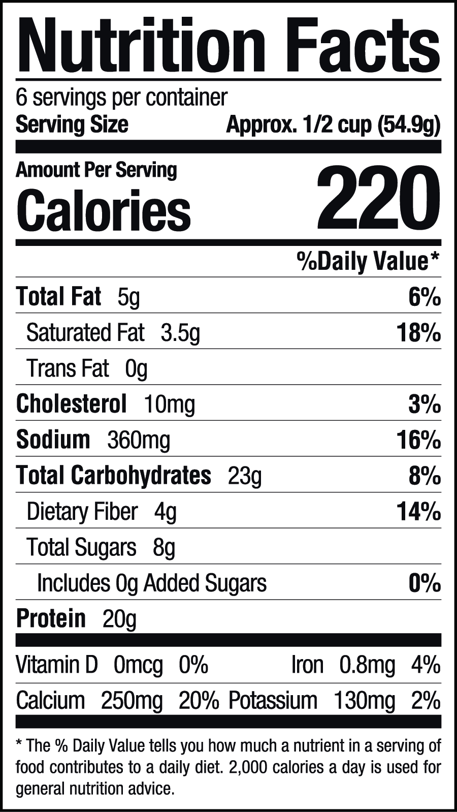 Nutrition Facts