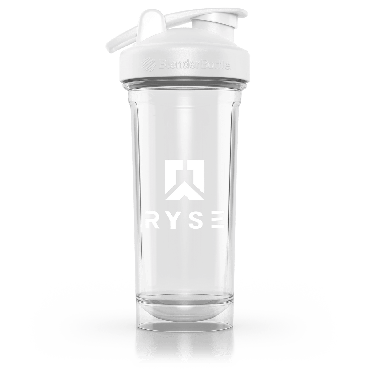 RYSE x Blender Bottle White Clear / Box Logo (28oz)