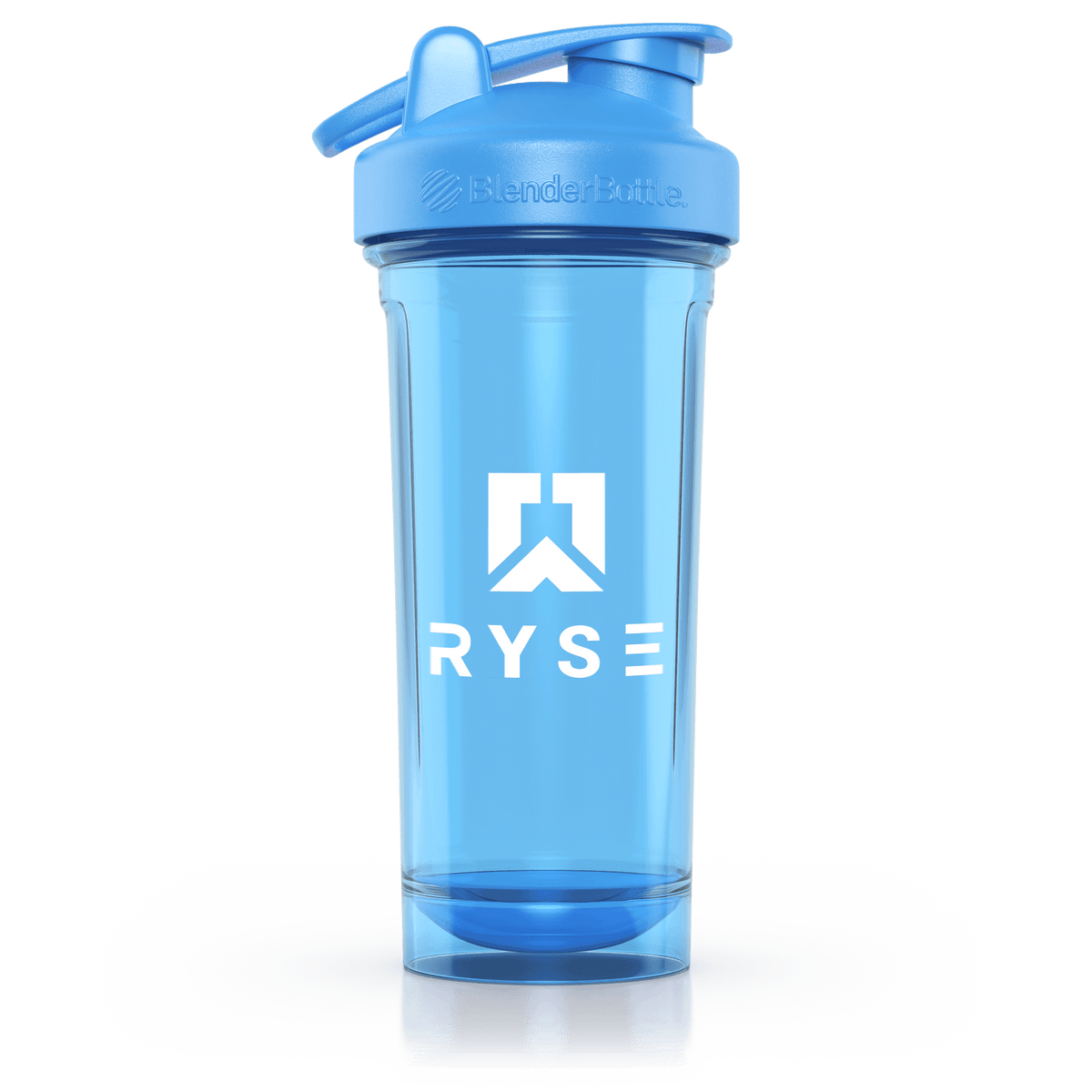 RYSE x Blender Bottle Blue Clear / Box Logo (28oz)