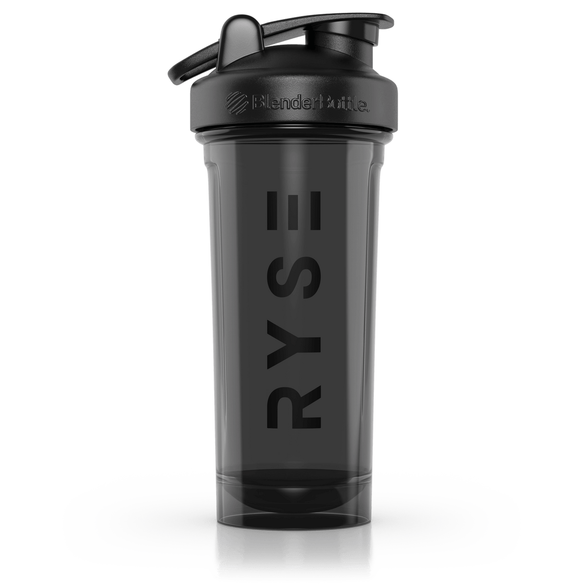 RYSE x Blender Bottle Black Clear / Vertical Logo (28oz)