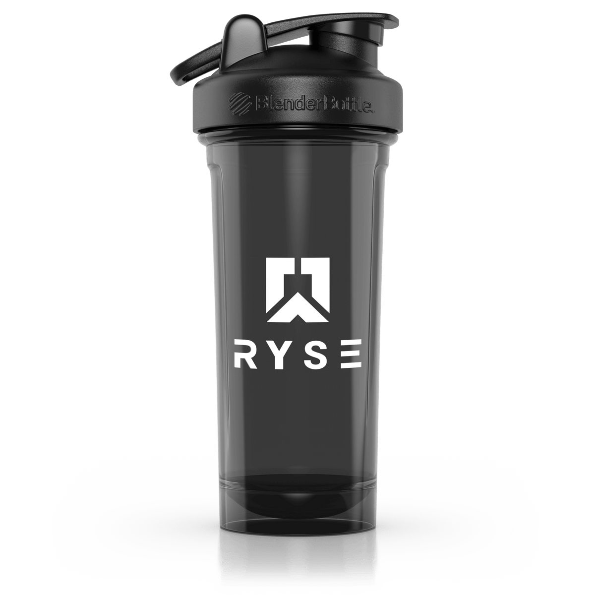 RYSE x Blender Bottle Black Clear / Box Logo (28oz)